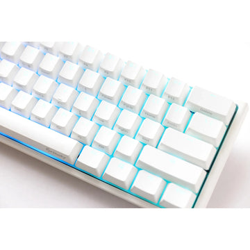 Ducky Keyboard One 2 Pro 60% Mechanical Keyboard; RGB; PBT Double Shot Keycaps - White- Cherry Black .-3